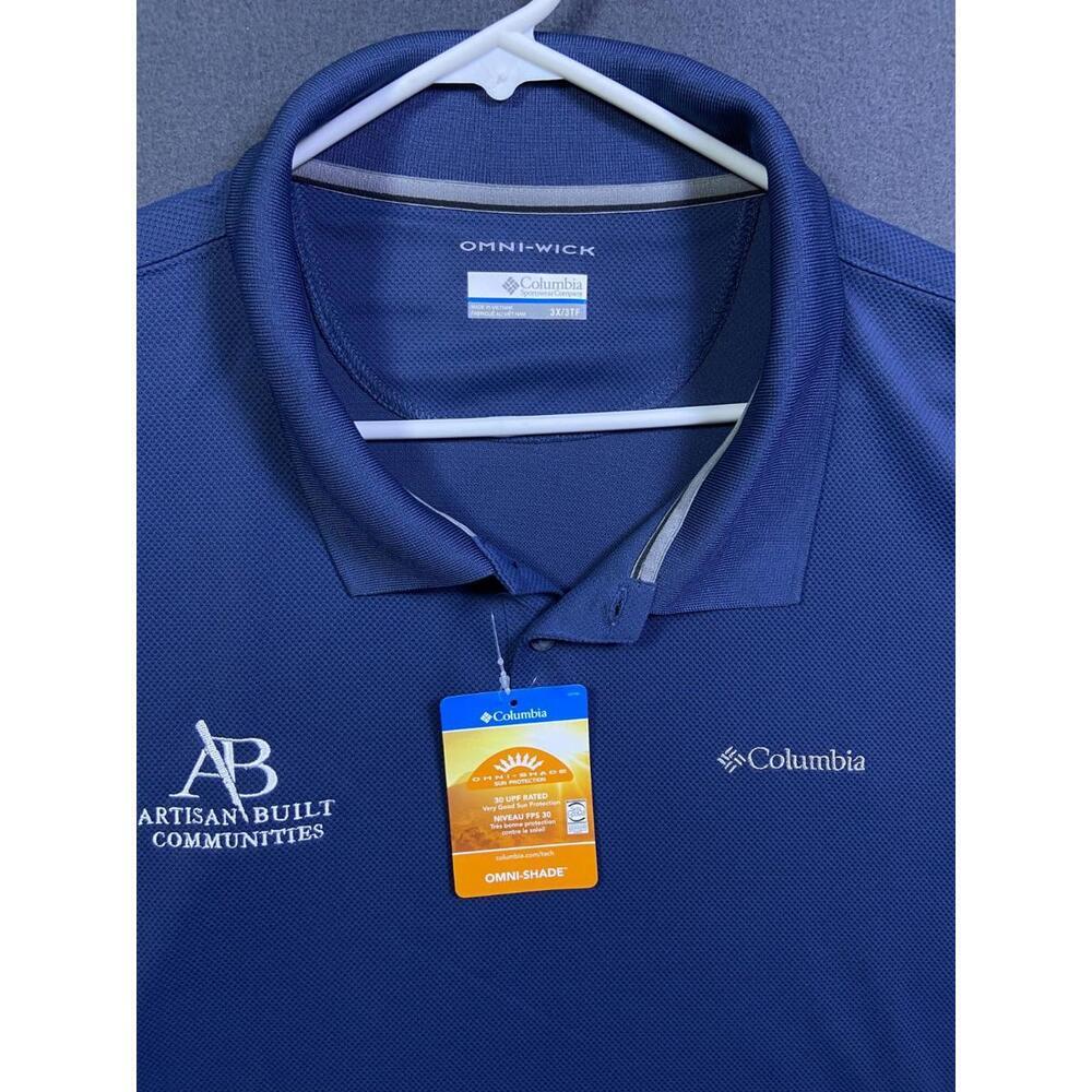 NEW Columbia Utilizer Polo Omni Shade Sportswear Sun Protection Shirt 3XL NWT - Picture 2 of 11